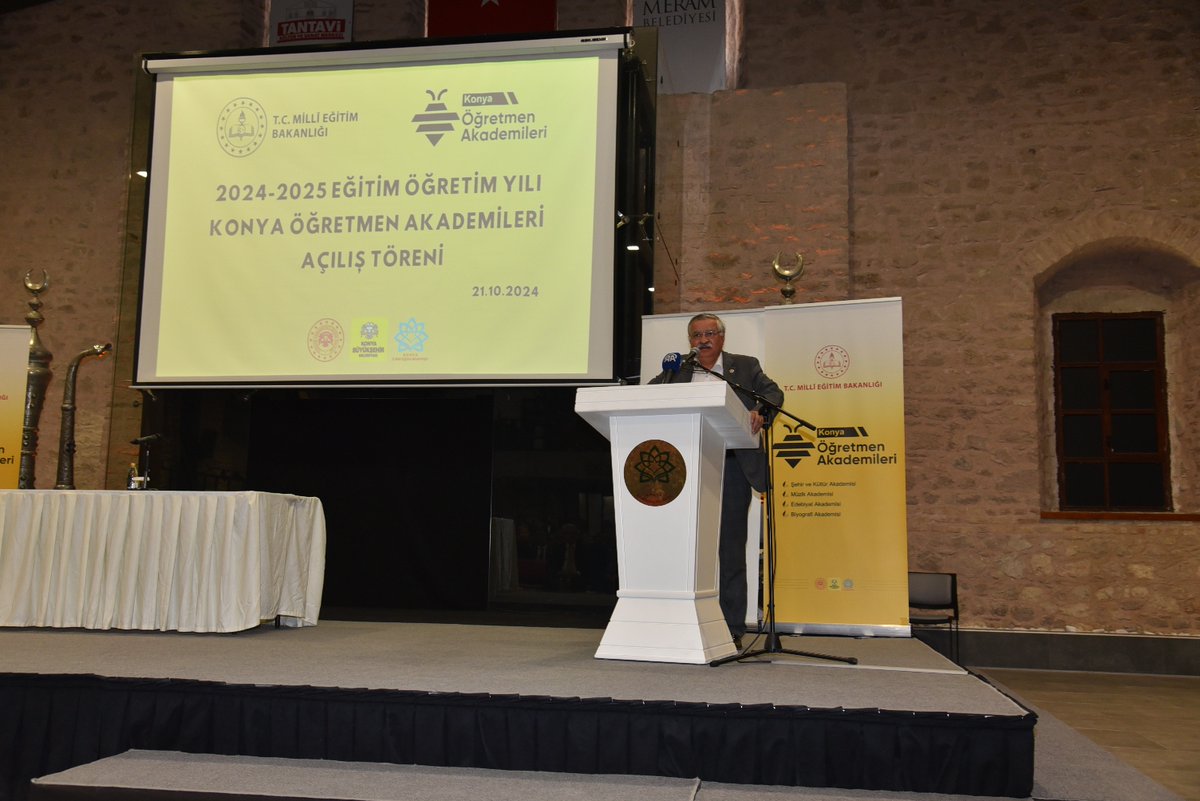 konyamem's tweet photo. 1⃣ Milli Eğitim Bakan Yardımcımız Sayın Ömer Faruk Yelkenci'nin katılımlarıyla 2024-2025 Eğitim Öğretim Yılı Konya Öğretmen Akademileri Açılış Programı gerçekleştirildi. https://t.co/2Pu97sSrzO