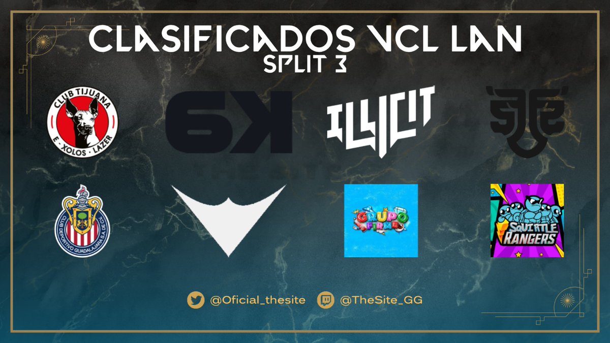 El día de ayer se jugaron las closed para conocer a los últimos equipos clasificados para las VCL de LAS/LAN.

Felicidades a los equipos que lograron sus metas.🔥

LAS: <a href="/Rebirthe_Sports/">Rebirth</a> @bullsinbeats
LAN: <a href="/KTANAesports/">KTANA🎋</a>, <a href="/SquirtleRangerZ/">Squirtle Rangers</a>,  @GrupoFirmeVAL y @EsportsChivas