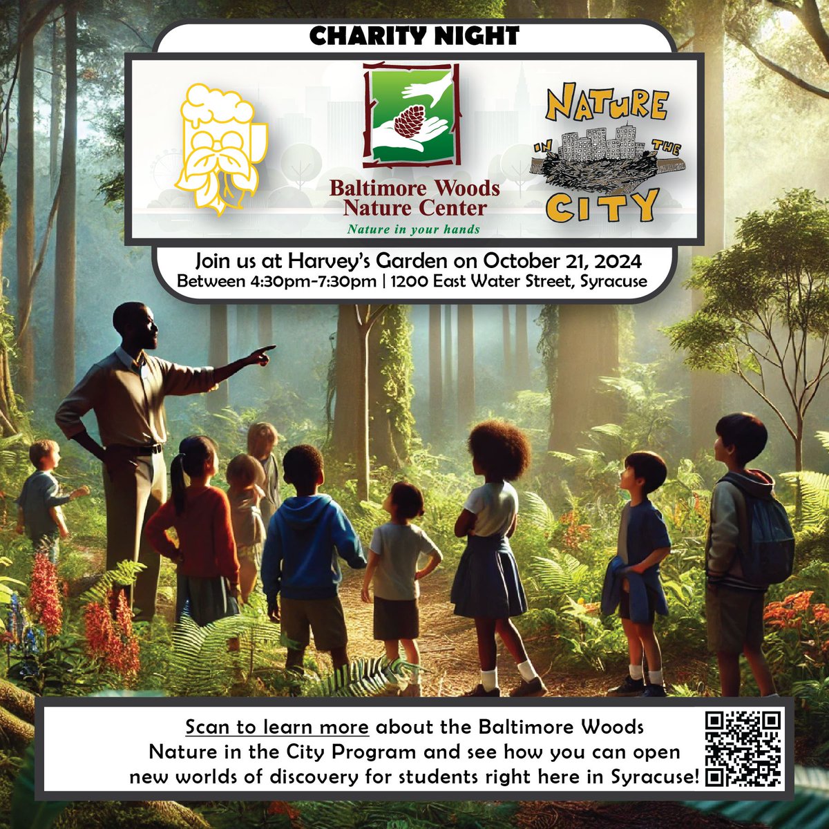 Tonight is the night &amp; the weather is PERFECT! Join us at Harvey's Garden for a family-friendly evening of fun &amp; support for the Nature in the City program.

From 4:30-7:30pm, 30% of all drink sales will go to bring this engaging program to over 8,000 students this school year.