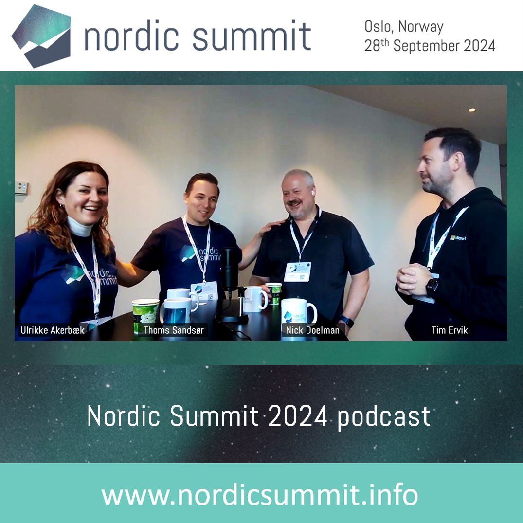 🎙️Nordic Summit 2024 - Recap Episode with Thomas (organiser) and Tim (Sponsor)🎙️ 

📣 Listen and watch the full episode on Spotify 👉buff.ly/4dPccNg or wherever you like to listen to podcasts.

#NordicSummit #podcast #microsoft #poweraddicts #communityconference