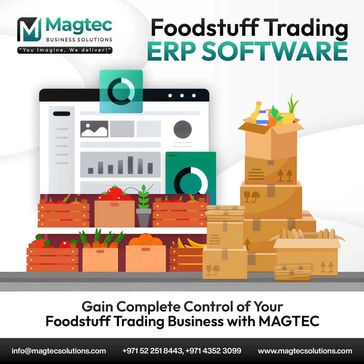 magtec_ae's tweet photo. Take control of your foodstuff trading business with MAGTEC's comprehensive ERP software. From inventory management to sales tracking, we've got you covered.

#magtec #erp #automation #business #efficiency #software #technology #trading #foodstuff #magtecerp #magtecsolutions https://t.co/QiVOUEOPJ5