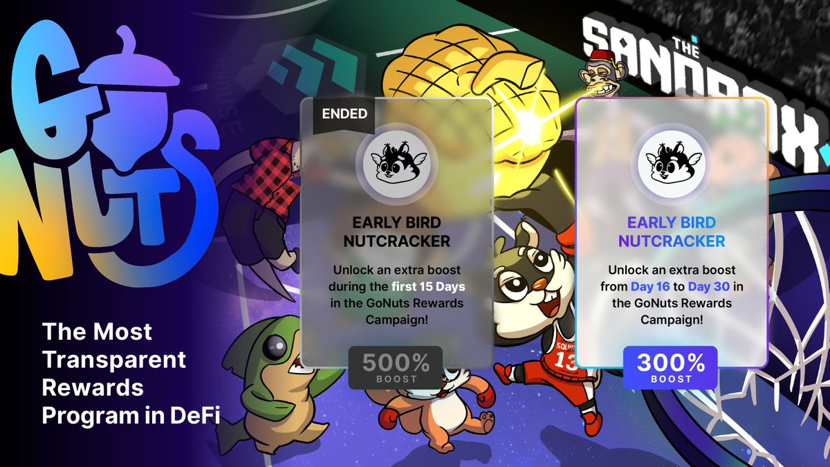 Not in the Treehouse yet? 🌳

Mint $tETH now to gain an additional 300% #GoNuts boost from our early participation rewards! 🥜

Ends in 4 days.

Nuts Guide:
treehouse.finance/blog/treehouse…

#Treehouse #SquirrelArmy #TreehouseSquirrelCouncil #FixedIncomeLayer