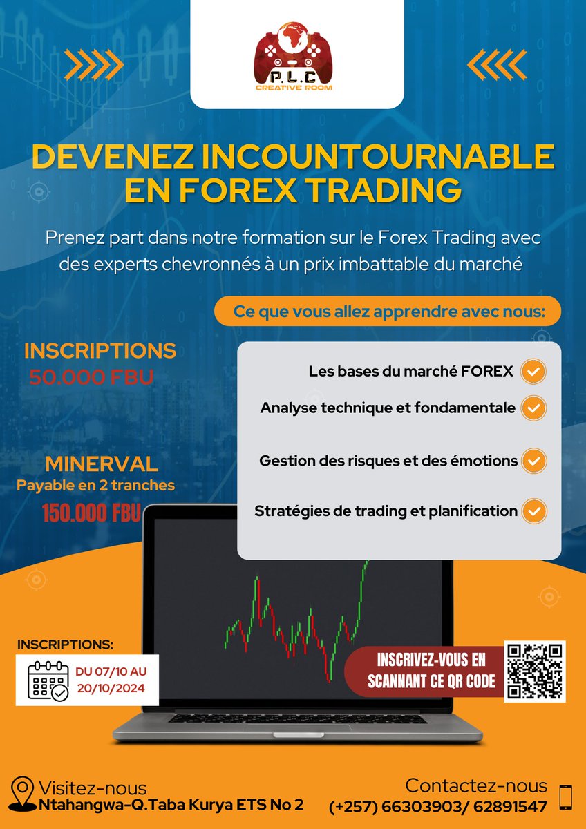 Bwitonzi1er's tweet image. Il est encore temps de rejoindre cette aventure ! Les inscriptions restent ouvertes jusqu&apos;au 26/10/2024. Ne manquez pas cette chance d&apos;acquérir des compétences essentielles dans les métiers du digital. 💻

#PlayLearnCreate 
#Burundi #Abatwip