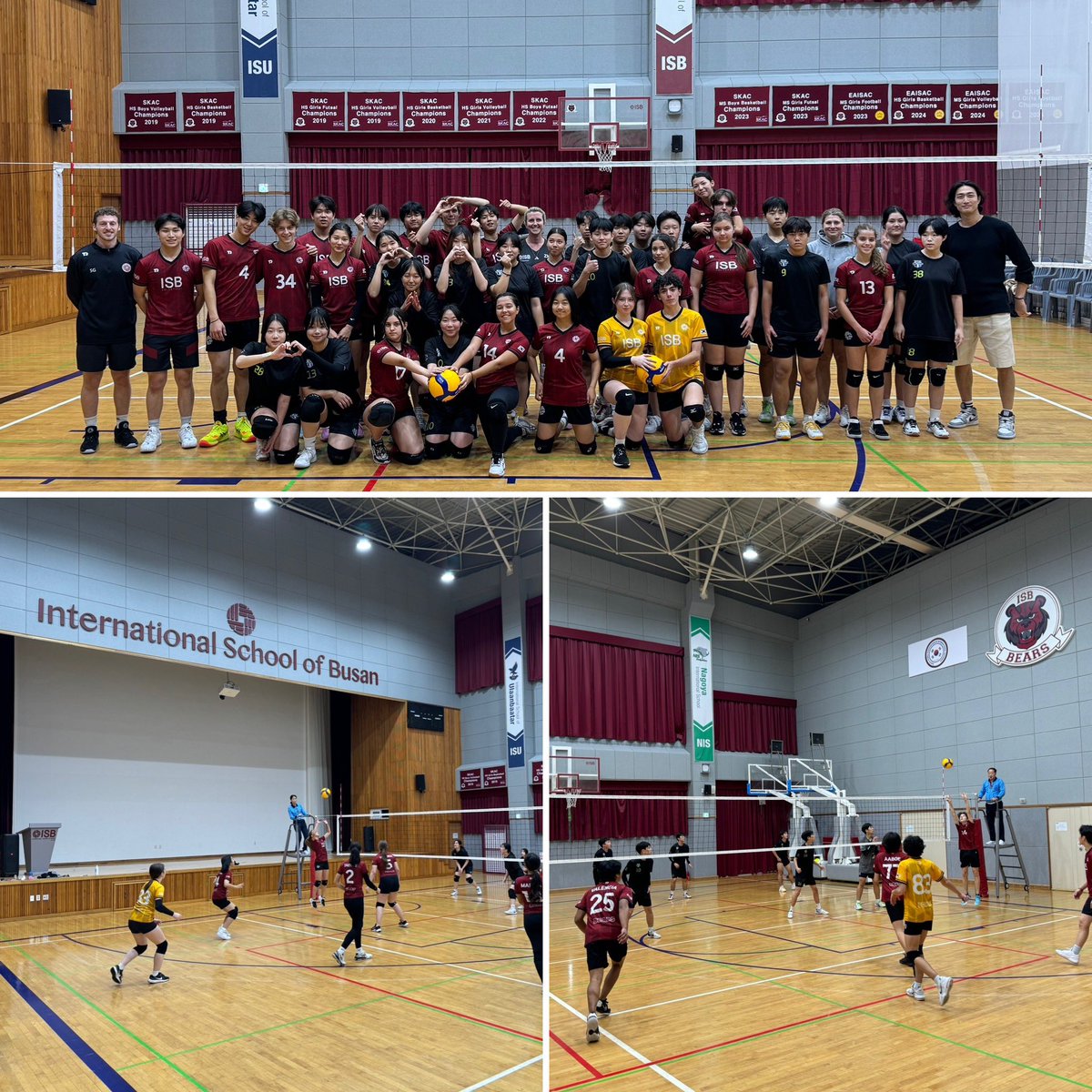 A big thank you to Hyundai Skywalkers youth volleyball team for coming to <a href="/ISBLearning/">International School of Busan</a> for a friendly volleyball game this evening! It’s always great to make connections with our local community. We look forward to welcoming you back to ISB! #LetsGoBears #ISBLearning 🏐🐻