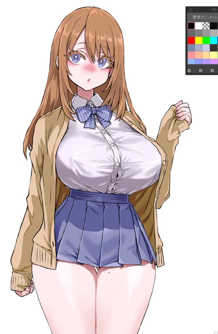 (WIP)次の漫画のヒロインはこんな感じの清楚純愛優等生スレンダー娘の予定です。 