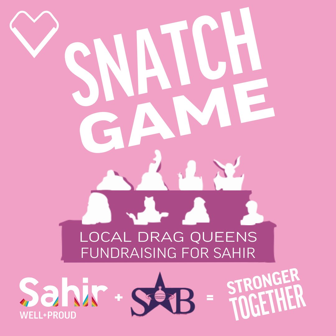 Local Liverpool Drag Queens will be taking part in their very own #SnatchGame to raise vital funds for Sahir's LGBTQ+ and HIV+ services.

You won't want to miss this one!

📆 Thurs 5 Dec
🕖 7pm - 10pm
📍 Superstar Boudoir
🎫 eventbrite.co.uk/e/snatch-game-…