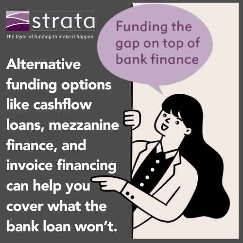 Got a bank loan but need a bit more to cover the costs?

We’ve got options like cashflow loans and mezzanine finance to close the gap.

Learn more: stratafinance.co.uk/funding-the-ga…💼

#GapFunding #BusinessFinance"