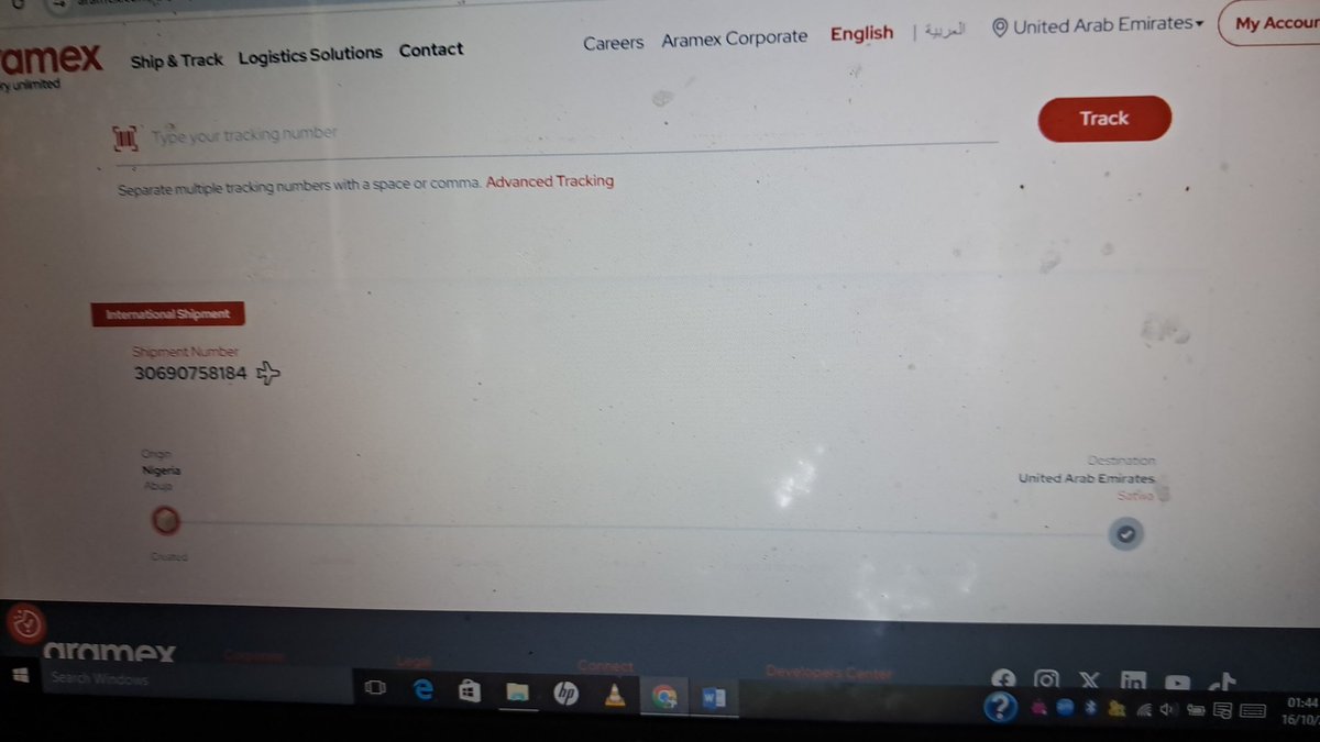 AdegokeTimoth12's tweet photo. @Aramex It's with great regret that I have to escalate this, Aramex Abuja Nigeria received my parcel officially on Wednesday 16th October 2024, uptill now I am yet to receive it which saddens my heart, Aramex payment link in Nigeria is scam...I have to pay twice... https://t.co/zhjqrsaNxI