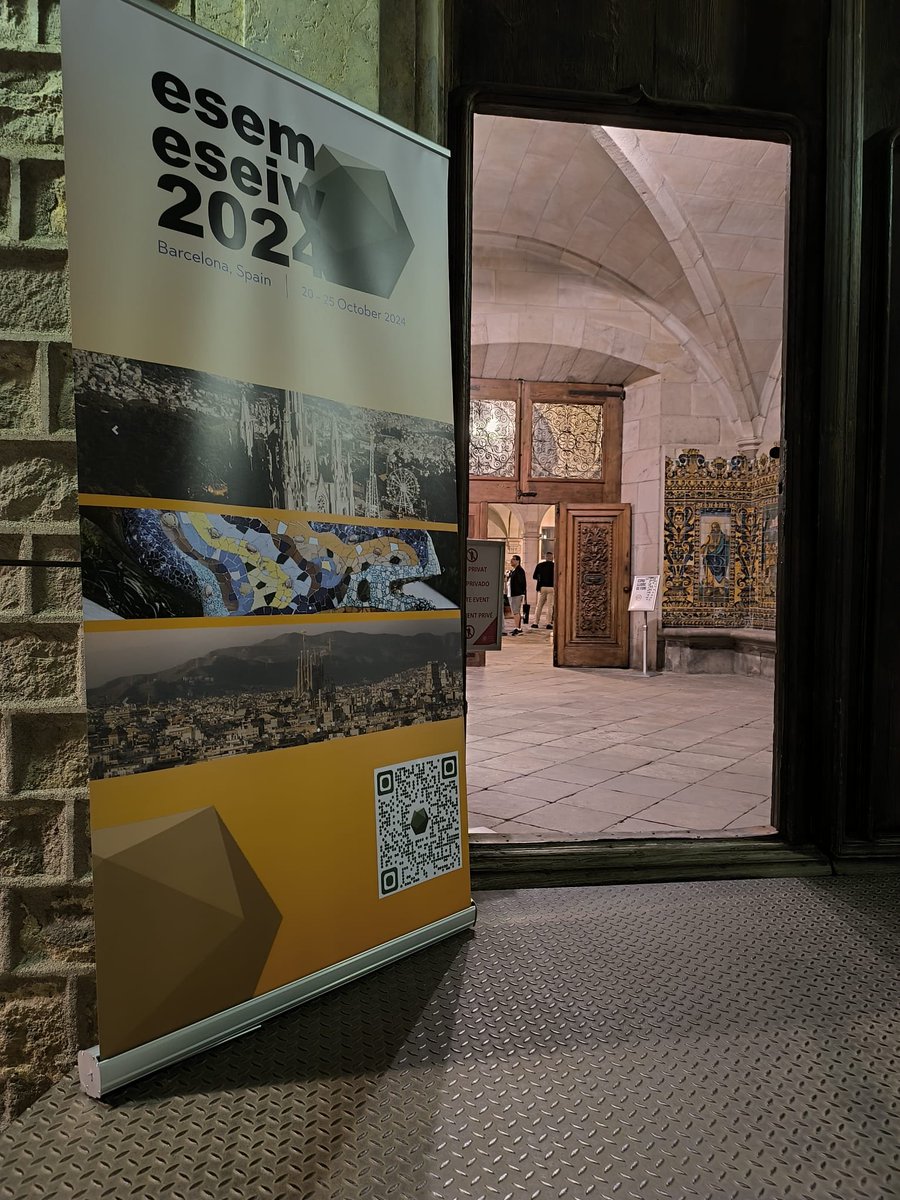 ESEM_conf's tweet image. The ESEIW 2024 week has started with the reception @ISERNCommunity #Barcelona
