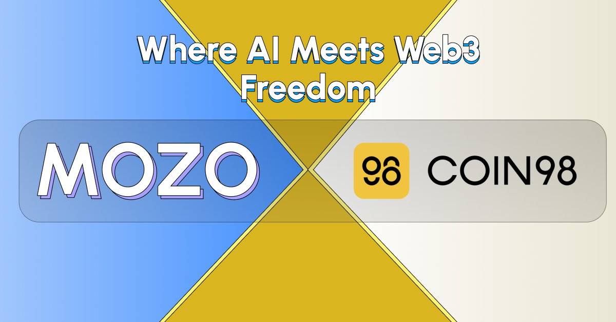 Mozo (@mozo_xyz) on Twitter photo ๐ Big News! Mozo x Coin98 Wallet Collaboration!
We're thrilled to announce our collaboration with <a href="/coin98_wallet/">Coin98 Super Wallet</a>, an open, decentralized, and secure Crypto & AI wallet! ๐ #Coin98 offers essential tools and infrastructure, empowering everyone to access new opportunities ๐ Big News! Mozo x Coin98 Wallet Collaboration!
We're thrilled to announce our collaboration with <a href="/coin98_wallet/">Coin98 Super Wallet</a>, an open, decentralized, and secure Crypto & AI wallet! ๐ #Coin98 offers essential tools and infrastructure, empowering everyone to access new opportunities