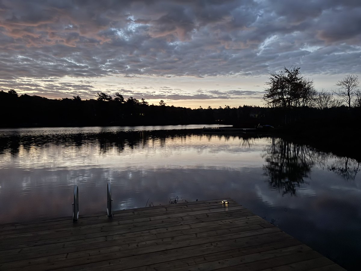 The lake this morning