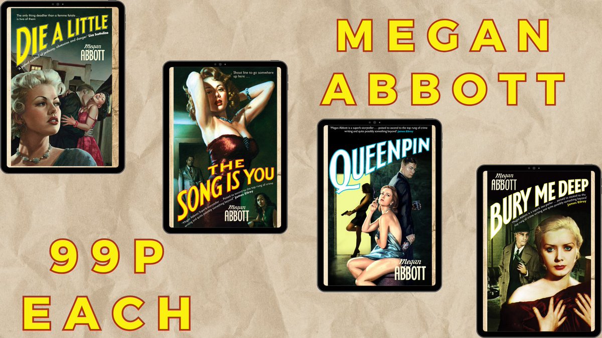 simonschusterE's tweet photo. 'Megan Abbott: Superb storyteller, film noir scholar, deconstructionist suffused with a true artist's passion.' 
James Ellroy

Get all of these suspenseful Noir thrillers by @meganeabbott for only 99p in our November Author Sale!

https://t.co/0Zu6pTdEMb https://t.co/B2OzlGad3b