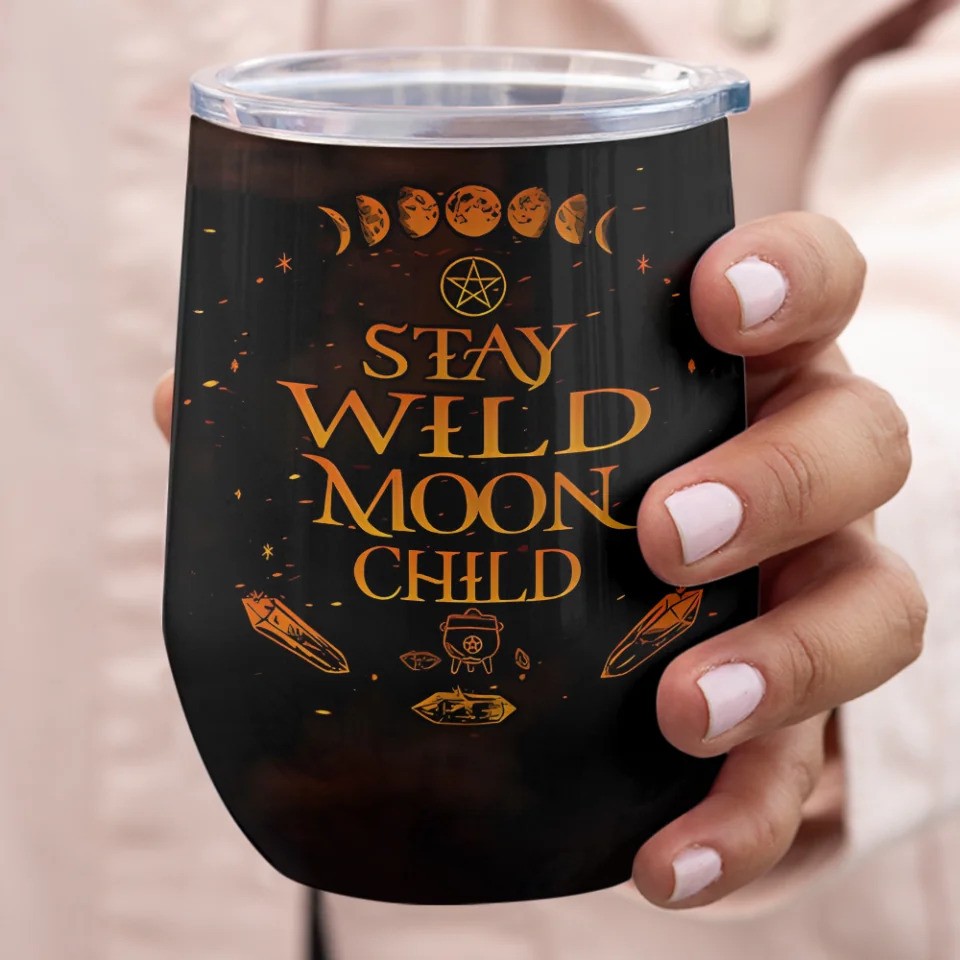 Loveable_decor's tweet photo. ✨ "Stay Wild Moon Child" – Personalized Wine Tumbler ✨

Get yours now and celebrate in true Moon Child style!

🛬 Worldwide shipping
👉 Shop now at: https://t.co/AmKsK9jhIx 

🌕 #StayMoonChild #PersonalizedWineTumbler #WitchyGift #HalloweenGift #customtumblers https://t.co/DeCdkBJ1Me