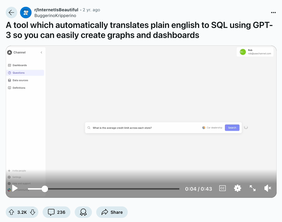 2 yrs ago, we posted a demo of a super-flaky Fluent prototype on Reddit—no real plan, just a shot in the dark. The post exploded, and we had 20k+ join our waitlist - I was stunned by the response. I'm yet to go viral on Reddit since then - anyone found any similar hacks?