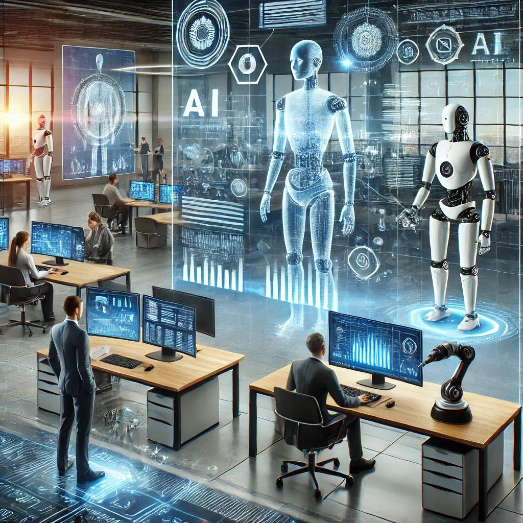 almalgo_tech's tweet image. AI isn&apos;t just automating tasks—it&apos;s transforming entire industries! Here’s how automation will shape the future of work beyond 2024. #AI #Automation #FutureOfWork