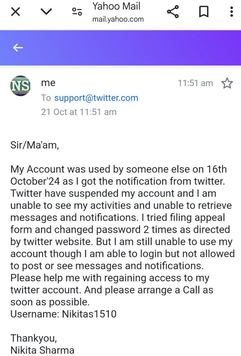 pp_pande26's tweet photo. I am Posting this on behalf of my friend Nikita @X @XCorpIndia  #x Please look into the matter immediately. Thankyou. https://t.co/RnZ8ZSHEPz