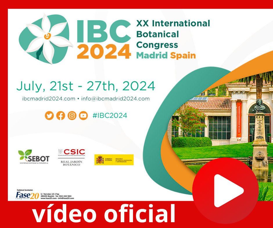 RJBOTANICO's tweet image. Ya podéis acceder al vídeo oficial del XX Congreso Internacional de Botánica 2024  #IBC2024  desde el canal #YouTube del @RJBOTANICO. 
youtu.be/EIdXD5GnVvkhtt…
@ibc2024 @OficialSebot