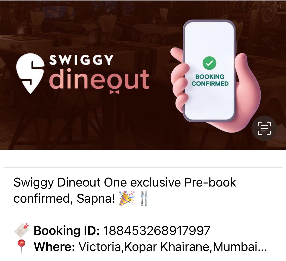 gaurav0956's tweet photo. Hi @SwiggyCares @Swiggy @swiggydineout
I successfully booked a table through Dineout, for my mother’s 50th Party with her SR Citizen Friends but restaurant is denying saying we will not accept the dine out offer. Can you please look into this and help resolve the issue? It’s disappointing to face such issues after confirming a booking. Need immediate support 

Regards,
Sapna 
9960502298