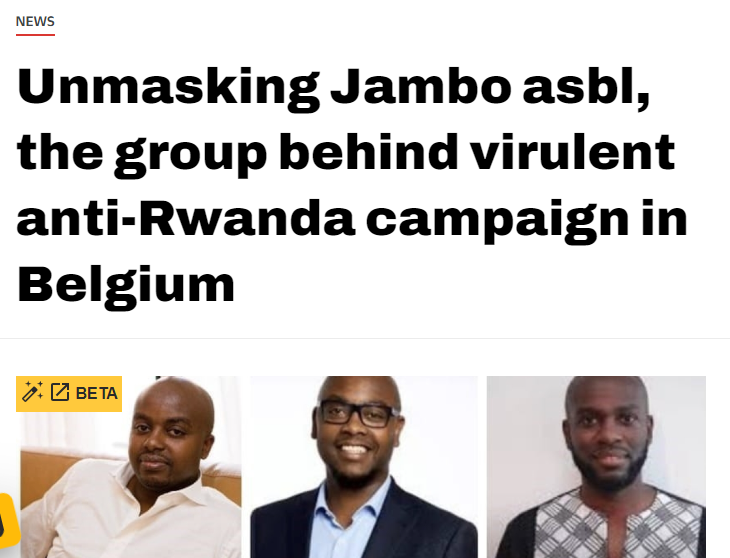 GByaruhanga01's tweet photo. For beginners, #JamboAsbl is anti-#Rwanda outfit made of the offspring of genocide perpetrators mainly based in #Beligium, #Netherland, #France and #Germany.
The group members contribute funds on a monthly basis to fund #FDLR's terrorism activities in #DRC and their evil agenda to attack #Rwanda and overthrow her democratically elected leadership.
Members of the same outfit @NormanIshimwe @dzaneza @gmbonyumutwa @ruhumuza contribute (using various international media platforms) to the hostile media schemes aimed at undermining and smearing the current leadership in #Rwanda.
The outfit peddles narratives anchored on genocide denial and pushing the tribal agenda with a view of reinstating the #HutuExtremists rule in #Rwanda.
The #EU's support to the #Rwandan army won't be halted by the genocidaire outfit, the existing good relationship between #Rwanda and #EU will continue through expansion of areas of collaboration.
@jamboasbl @FDU_Inkingi @r_rukaka @albcontact @Rugusuki @MweneGahaya @LawrenceRugwiro @byukavuba @harerimana_tito