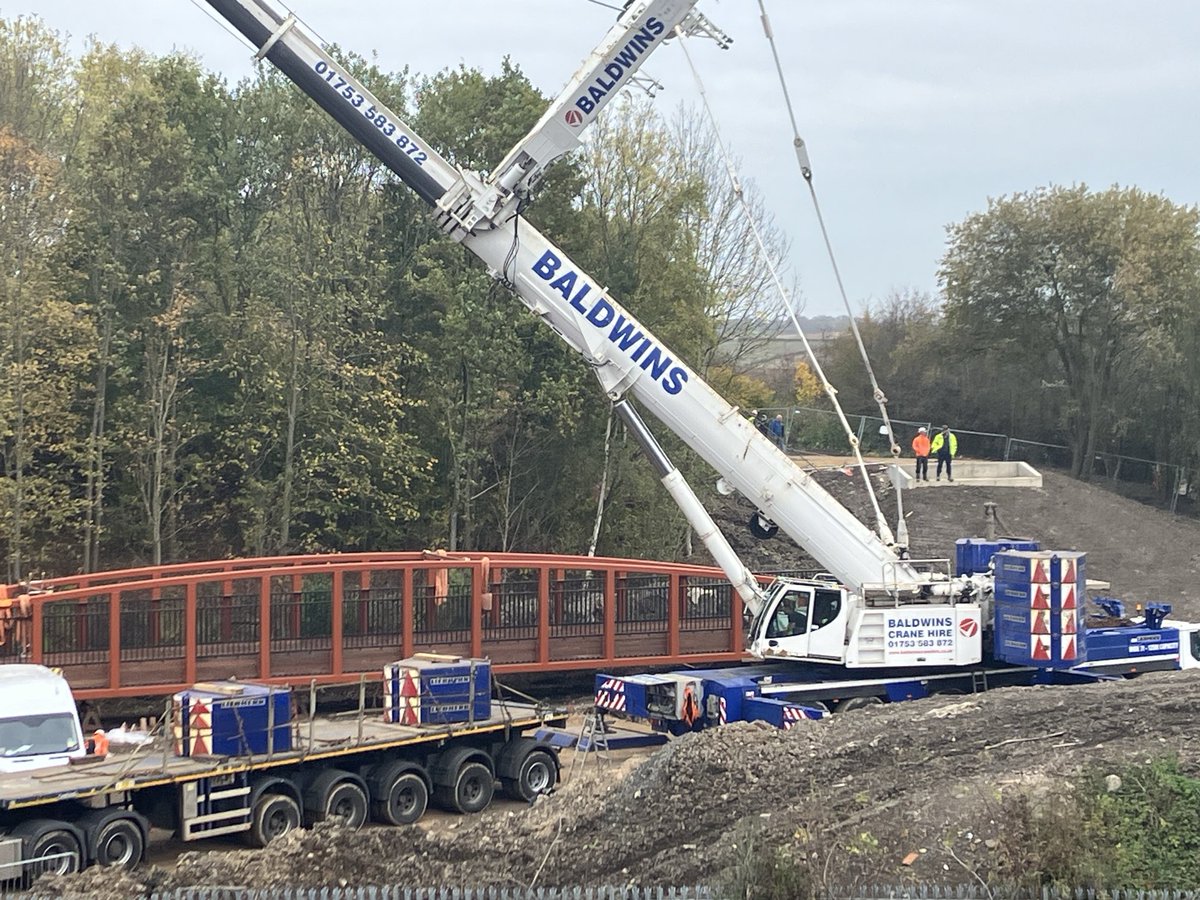 Martin Fisher (@martinfisheritv) on Twitter photo A new footbridge soon to be lifted into place in Staveley, north Derbyshire to allow the next section of the Chesterfield Canal to be restored.<a href="/itvcalendar/">ITV News Calendar</a> A new footbridge soon to be lifted into place in Staveley, north Derbyshire to allow the next section of the Chesterfield Canal to be restored.<a href="/itvcalendar/">ITV News Calendar</a>