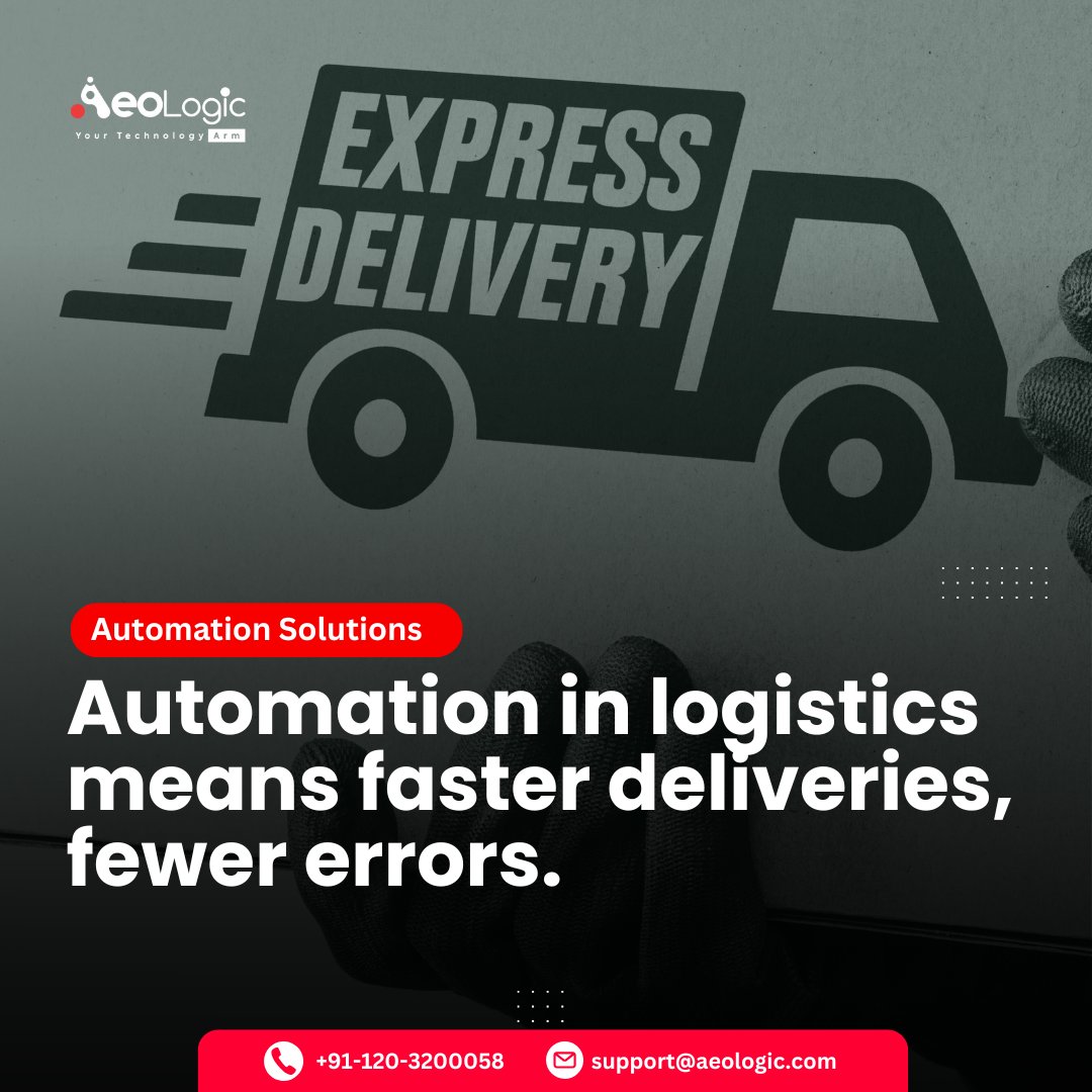 AeoLogicTech's tweet image. Automation is transforming logistics—faster deliveries, reduced costs!

Contact us at +91-120-3200058 or 📧 email us at support@aeologic.com to learn more!

#AutomationInLogistics #LogisticsInnovation #FasterDeliveries #TechInLogistics #AeologicTechnologies #SupplyChainAutomation