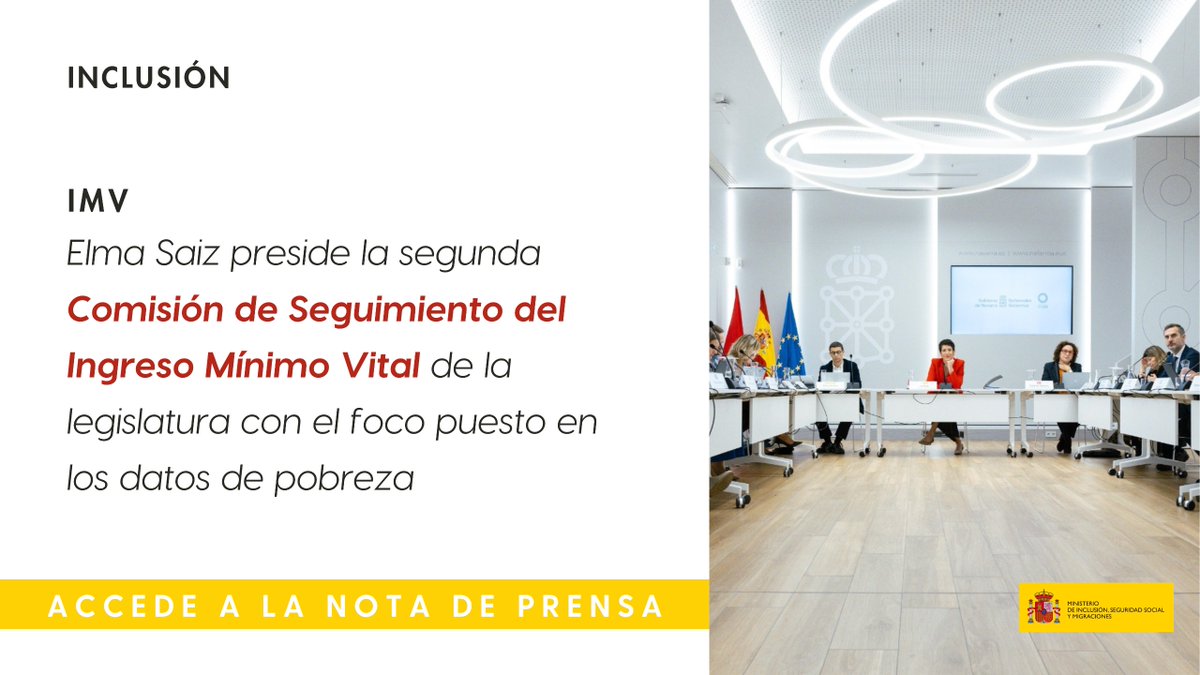 inclusiongob's tweet image. 👥Elma Saiz preside la segunda Comisión de Seguimiento del Ingreso Mínimo Vital de la legislatura con el foco puesto en los datos de pobreza

☎️El teléfono corto 020 del IMV estará disponible a partir del 4 de noviembre

inclusion.gob.es/w/elma-saiz-pr…
