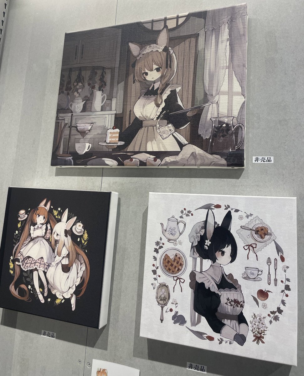 __yui_maru__'s tweet photo. グループ展「Classic Ⅱ」
前屋進様のキャンバスとさくたけ様のステッカーを購入しました。うれしい
#Classic2 https://t.co/YQvgTV69om