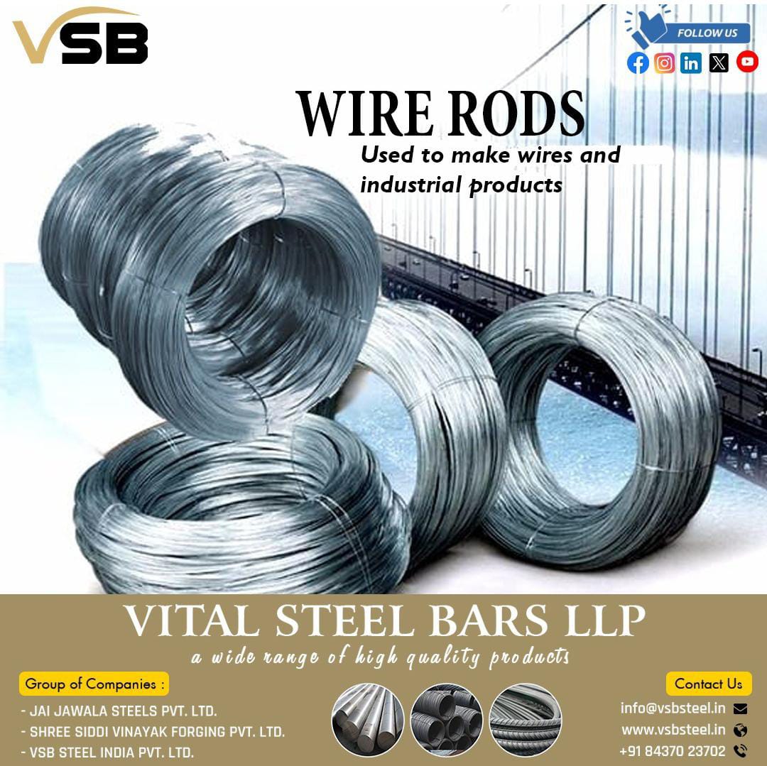 VSSteelbars's tweet photo. Wire rods
used to make wires and industrial products

👉🏿👉🏿: https://t.co/tiuEWwEfCu

#steelproducts #metalindustry #steelbars #carbon #wire #rods #wirerods #steel #lowcarbon #highcarbon #mediumcarbon https://t.co/YF4QGK63N7