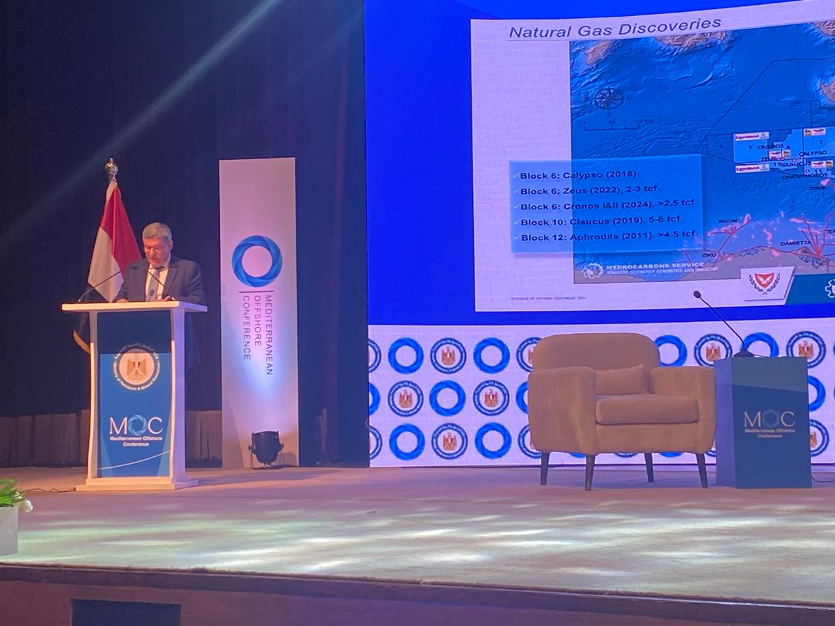GePapanastasiou's tweet photo. Grateful to #Egypt's #Petroleum Minister Karim Badawi for the hospitality in Alexandria &amp; an insightful #Mediterranean #Offshore #Conference. With our co-panelists, including #EMGF's SG @Osama_Mobarez_, we reiterated the need for cooperation to efficiently monetize #EastMed #gas. https://t.co/uCTWkcTHdg