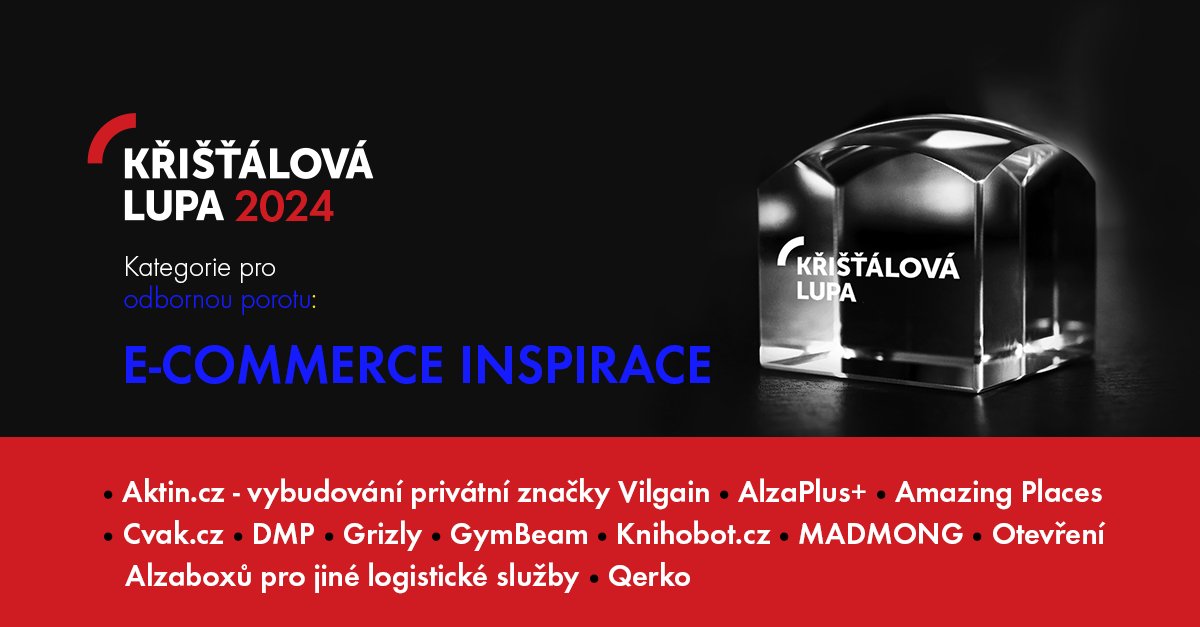 V kategorii E-commerce inspirace vybírá porota inovativní a originální řešení, novinku či službu v oblasti internetového obchodování. 🛒💡 Hlasujte i vy, v dalších osmi kategoriích pro internetovou veřejnost 👉 kristalova.lupa.cz/hlasovani/