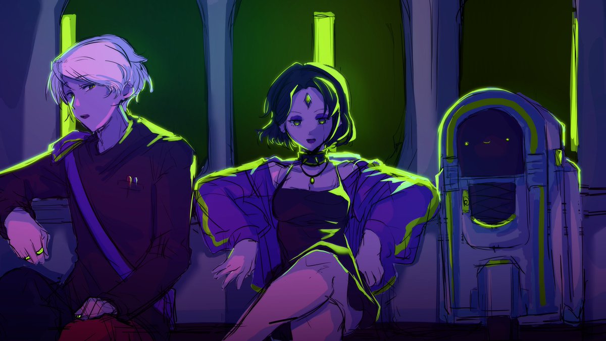 tara3763's tweet image. #keylocker 
Animated opening sketch-&amp;gt;final!