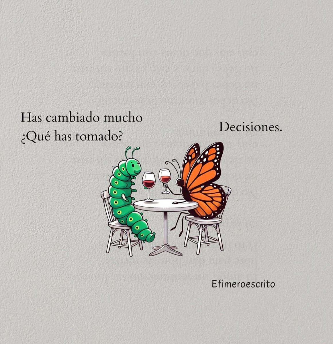 rafjuan's tweet photo. ➡️ Has cambiado mucho. ¿Qué has tomado?
➡️ Decisiones.
#FelizLunes https://t.co/yKO3poZDJA