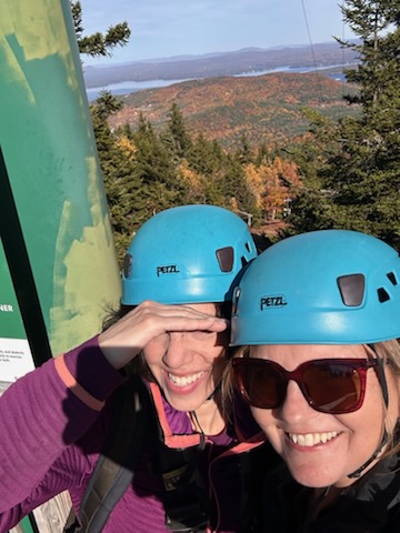 LorrieThomson's tweet photo. Perfect fall day on Sunday for a zip line tour at Gunstock Mountain with an adventure buddy! https://t.co/6QhiXurT66