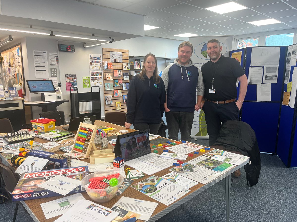 All set and ready to go at our Family Learning - Inspire curiosity, spark learning! events this week 😀  Come along to Biddulph library today 11.00-2.00 to have a go at some fun games and activities for all ages!  Meet our partners from CARE #FamilyLearning