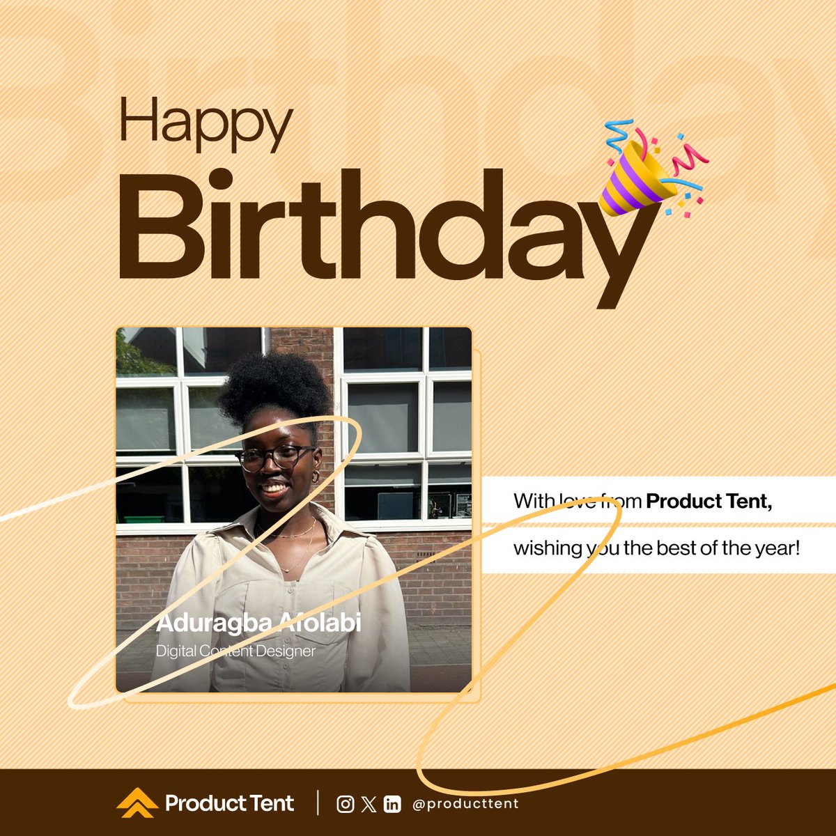 ProductTent's tweet photo. Happy Birthday, @AduragbaAfolabi .🧡
We wish you a long life and prosperity!

Thank you for all you do for us!✨️✨️✨️ https://t.co/m6aPZKlmpL
