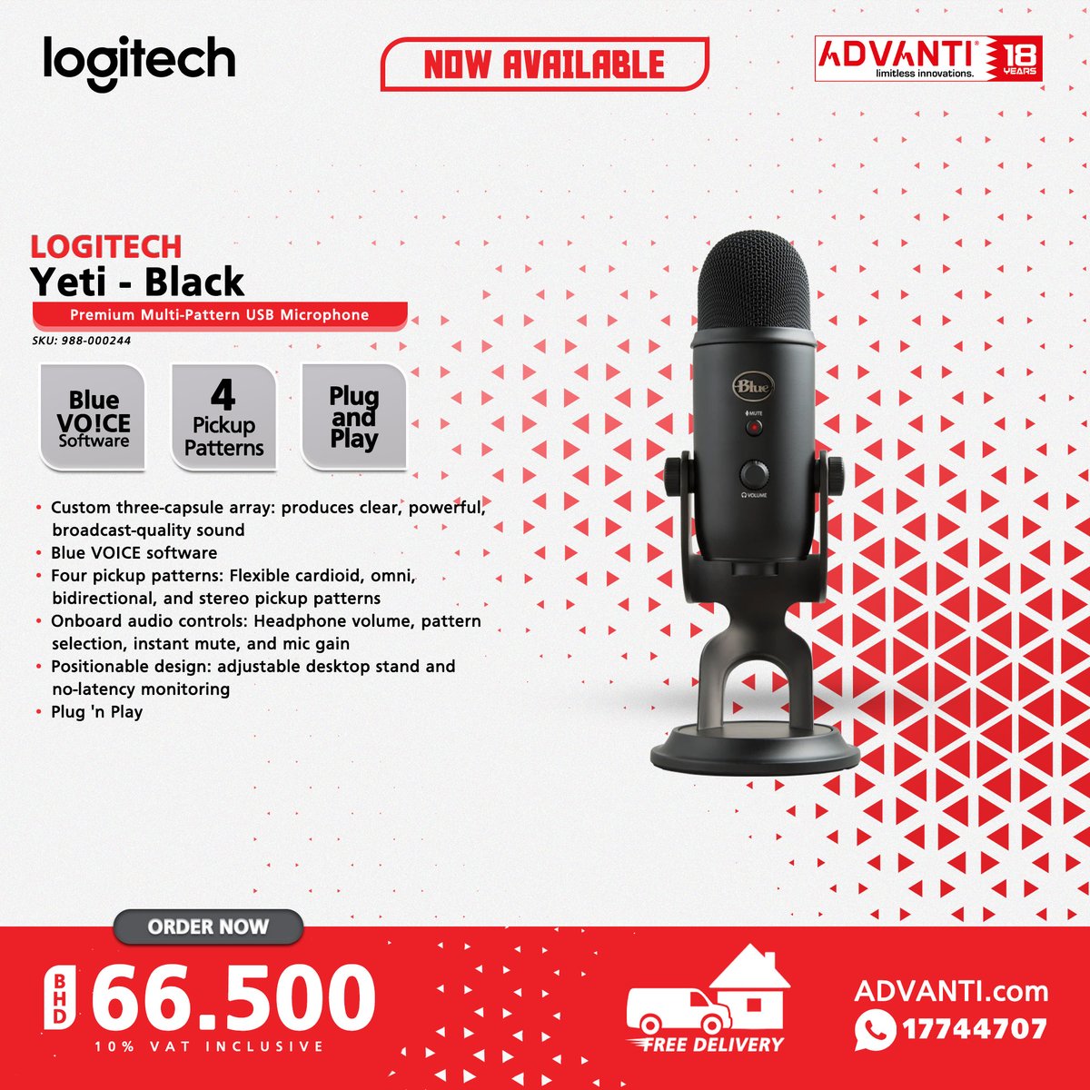 ADVANTIGroup's tweet photo. ◀Swipe Left for more!
🔽NOW AVAILABLE!🔽

🔴LOGITECH Gaming Peripherals!🔴

📦 FREE DELIVERY! 🚚
▶10% VAT Inclusive

#ADVANTI #Logitech #Gaming #Peripherals #TechDeals #Bahrain #Manama #Saar https://t.co/JZLUZzwLF1