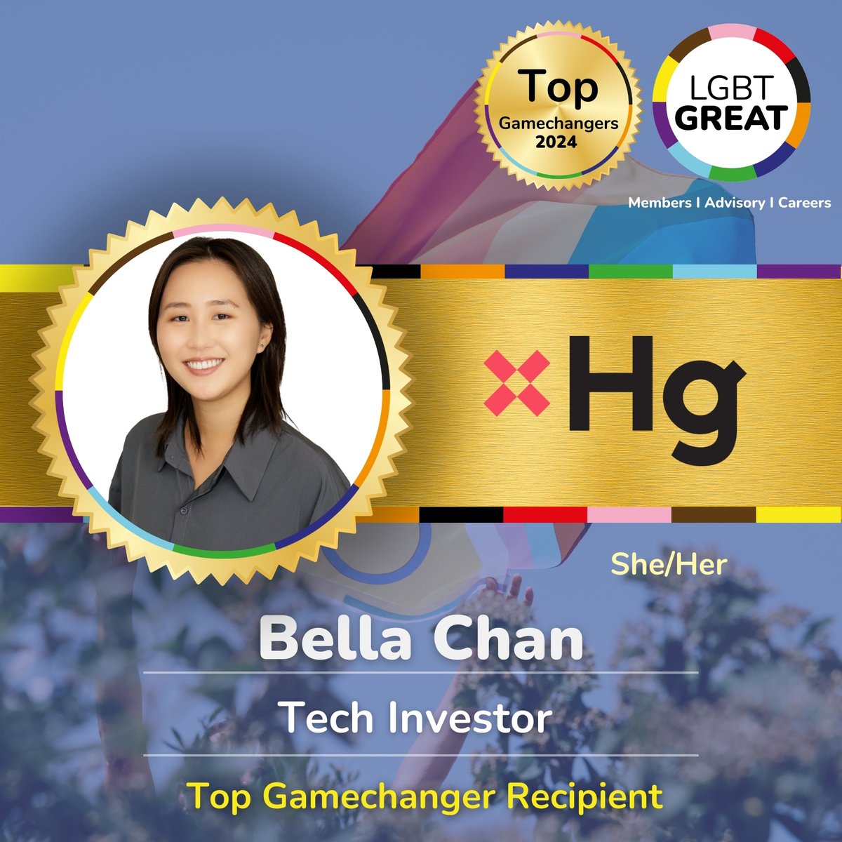 Hg (@hgcapital) on Twitter photo We are excited to announce that Bella Chan has been recognised as one of <a href="/LGBTGreat/">LGBT Great</a>'s Top Gamechangers for 2024 for her dedication to advancing LGBTQ+ inclusion and driving innovation.
Find out more about LGBT Great: lgbtgreat.com
Hg updates: lnkd.in/e_c4Wsyw We are excited to announce that Bella Chan has been recognised as one of <a href="/LGBTGreat/">LGBT Great</a>'s Top Gamechangers for 2024 for her dedication to advancing LGBTQ+ inclusion and driving innovation.
Find out more about LGBT Great: lgbtgreat.com
Hg updates: lnkd.in/e_c4Wsyw