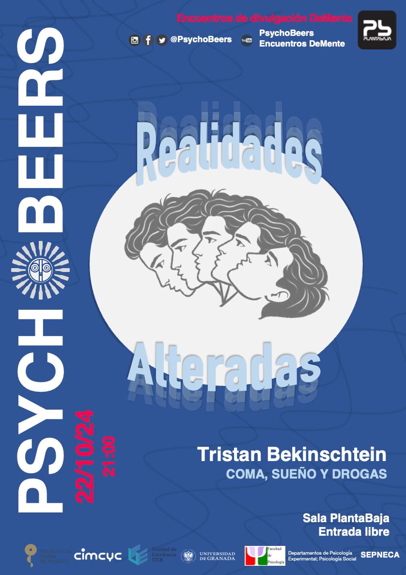Universidad Granada (@canalugr) on Twitter photo 🍻 ¡Vuelve <a href="/PsychoBeers/">PsychoBeers</a>!
🧠 Divulgación y debate sobre psicología, en los bares
🗓️ 22 de octubre, 21:00 h
📍 <a href="/salaplantabaja/">Planta Baja</a>
🗣️ <a href="/TrikBek/">Tristan Bekinschtein</a> impartirá la charla 'Coma, sueño y drogas'
📲 sl.ugr.es/psychobeers221… 🍻 ¡Vuelve <a href="/PsychoBeers/">PsychoBeers</a>!
🧠 Divulgación y debate sobre psicología, en los bares
🗓️ 22 de octubre, 21:00 h
📍 <a href="/salaplantabaja/">Planta Baja</a>
🗣️ <a href="/TrikBek/">Tristan Bekinschtein</a> impartirá la charla 'Coma, sueño y drogas'
📲 sl.ugr.es/psychobeers221…