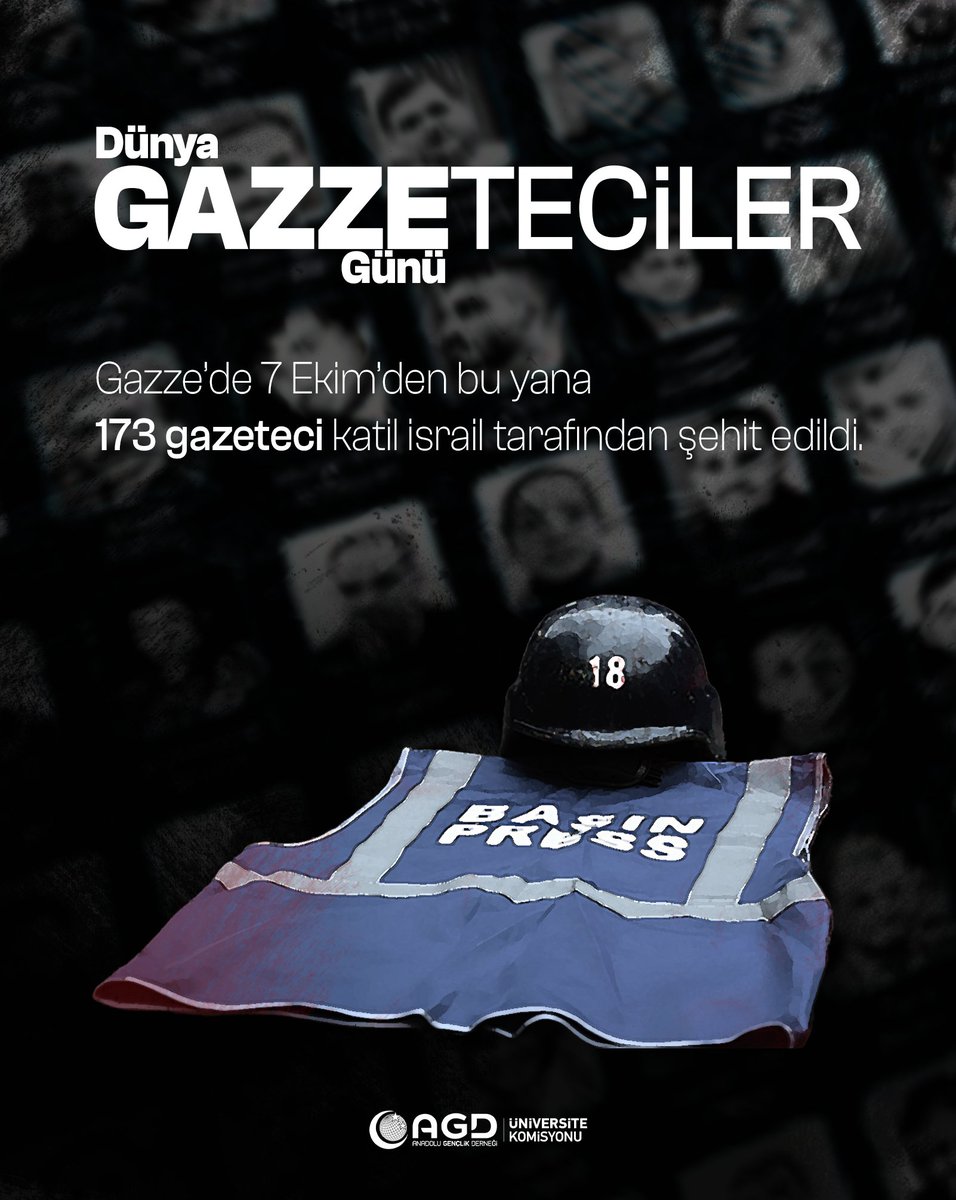Şehit edilen basın görevlilerimize rahmet diliyoruz.

#agdunibayburt #agd
#agduniversite
