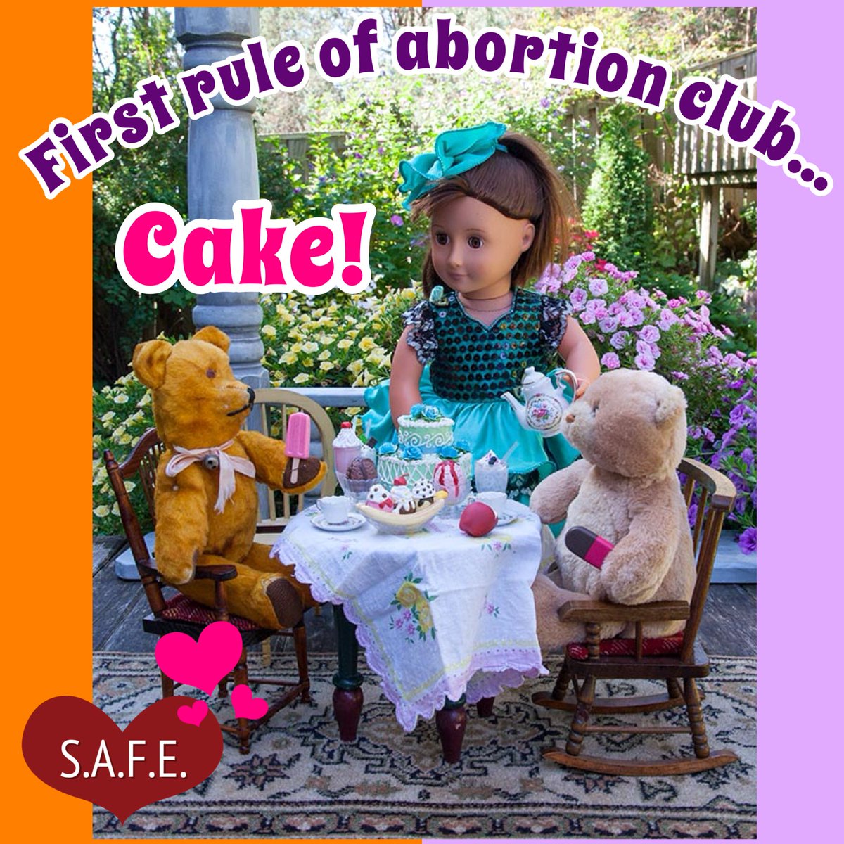 SupportAbort's tweet photo. Let people eat cake, and have abortions - Both normal and very important components of healthcare 🧁
See below for bonus memes!
1/2
#MondayMemes
#HappyDays
#YouAreSafeWithUs
#SAFEeurope https://t.co/5QexaL65bk