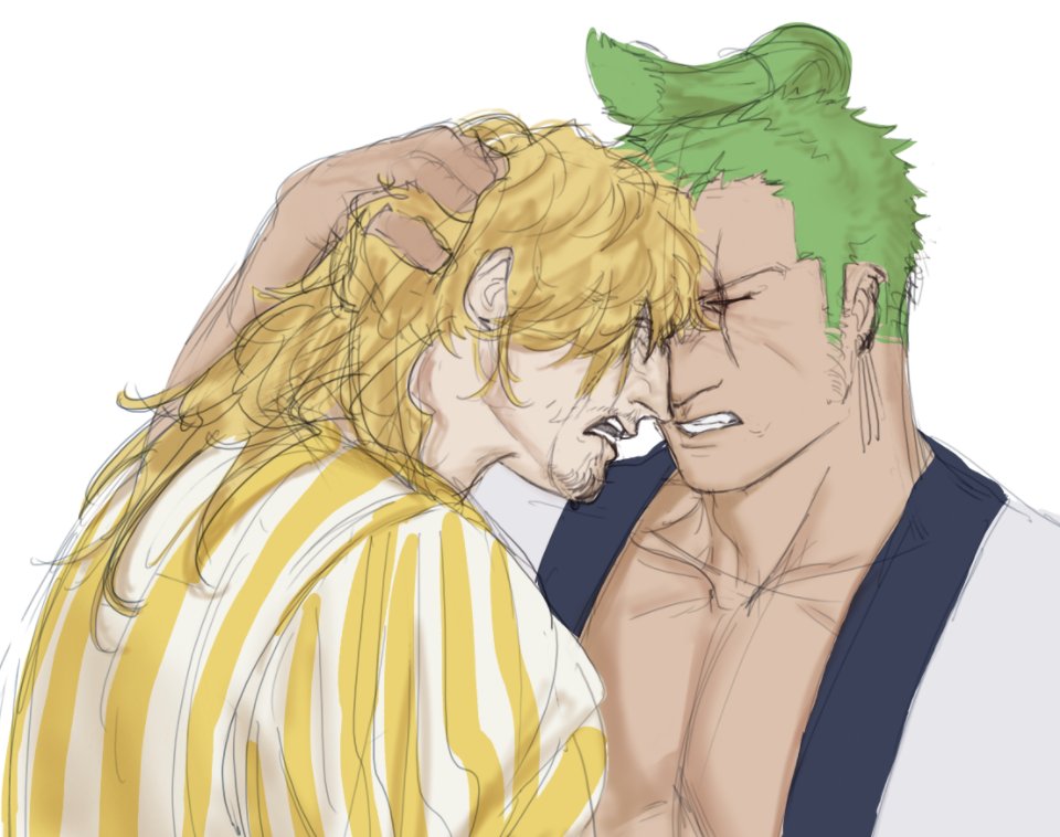 hi no im not dead 
#wip #zosan #ゾロサン
