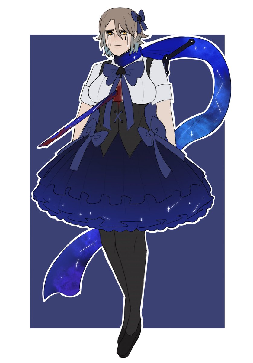 mitsubachie's tweet photo. #egotober day 21: the sword sharpened with tears

#LobotomyCorporation #Lobotomy_Corporation https://t.co/6IwYXDK1IW
