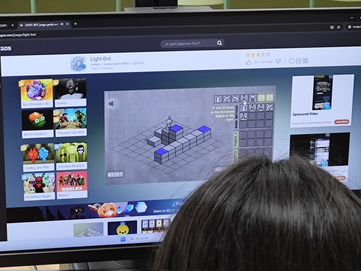 tecuribarri's tweet image. Comenzamos la celebración de la #EUCodeweek en 2⁰ Bach con un "Campeonato de Pensamiento Computacional", mediante el juego #lightbot
@CodeWeekEU #Codeweek4all es-delgado-246 alvaromartin6.wixsite.com/iesmu-codeweek…