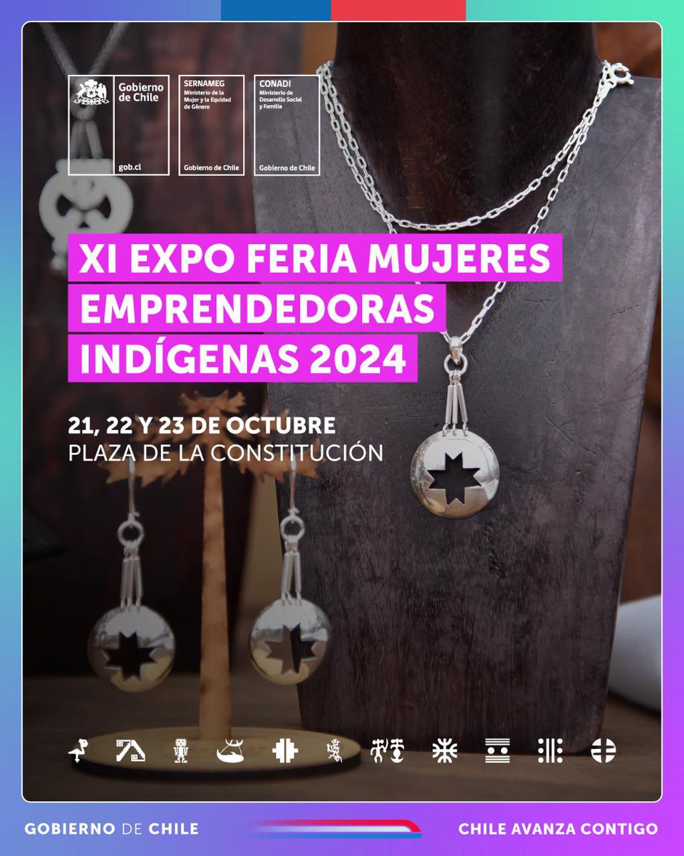✨¡Llegó el día! 

📌 Hoy comienza la XI Expo Feria Mujeres Emprendedoras Indígenas, donde participarán más de 60 emprendedoras 

🗓️Les esperamos hoy desde las 11.30 hasta 19.00. 
⏰Martes 22 y miércoles 23 de 9.00 a 19.00

📍¡Nos vemos en la Plaza de la Constitución!
