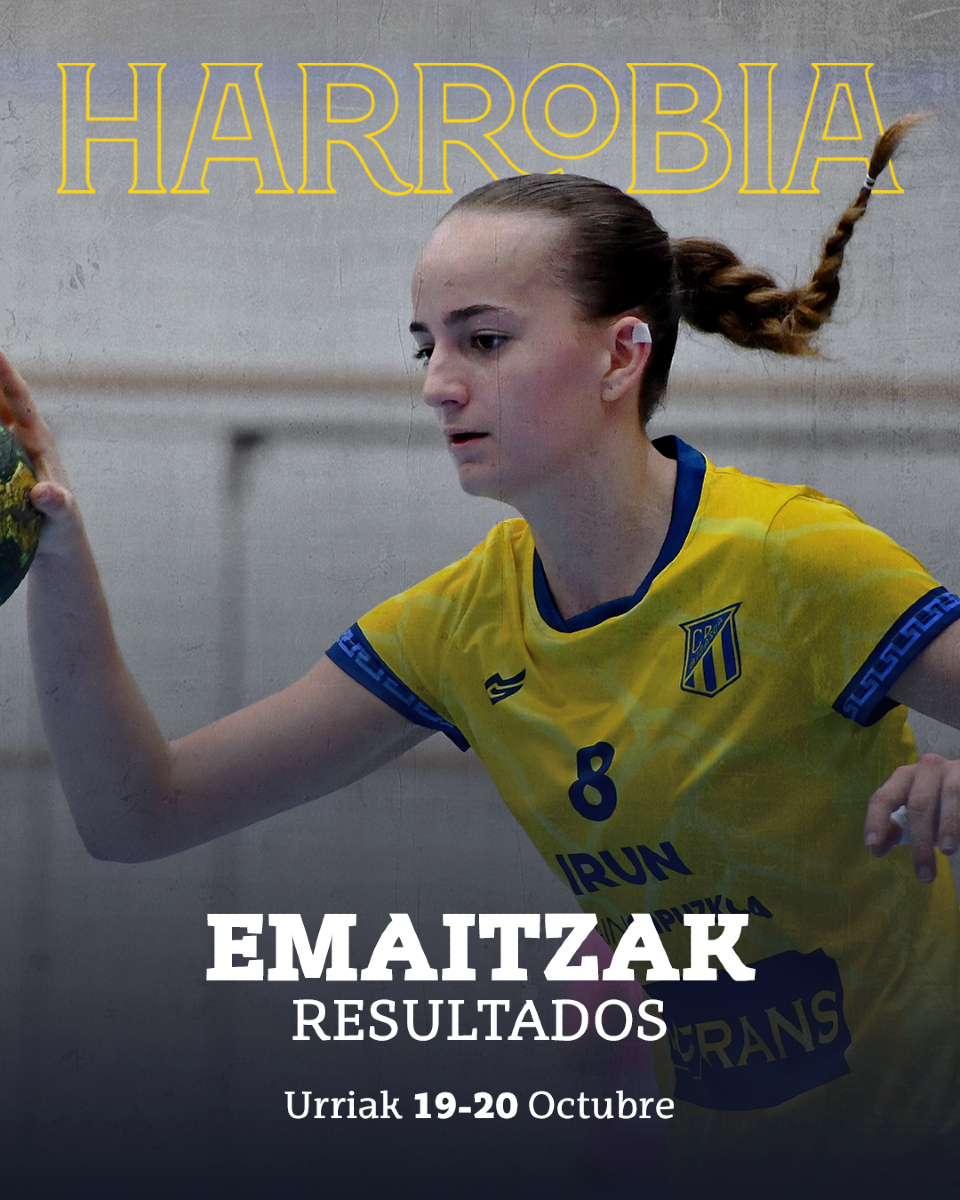 CDBidasoaIrun's tweet photo. Hemen asteburuan Harrobiako taldeek lortutako emaitzak 🔝 Gogoratu ostiralero asteburuko egutegia argitaratzen dugula #GoraHarrobia 💙

#AupaBidasoa💛 #EtorkizuneraBegira https://t.co/wYj40vqPoc
