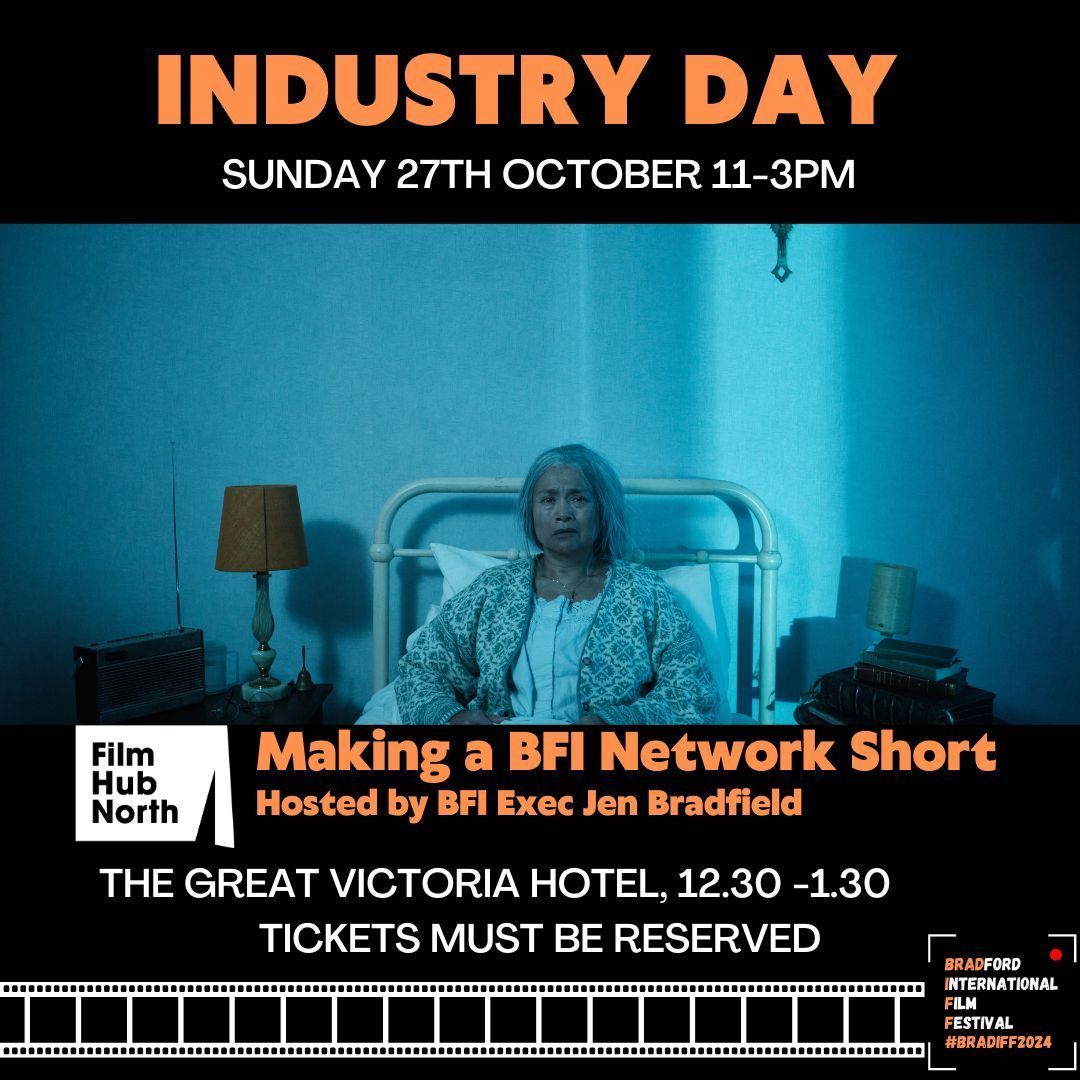 Film Hub North (@filmhubnorth) on Twitter photo We’re at <a href="/BradIFFest/">Bradford International Film Festival</a> on Sunday 27 October to talk all things Habituation. We’ll discuss the development process behind the BFI NETWORK short with writer <a href="/Josh__BN/">Joshua Boultwood-Neale</a> and director Louisa Rose Mackleston. Sign up here: bit.ly/4fuXX1h 🔸
#ShortFilm #Filmmaking #BRADIFF2024 We’re at <a href="/BradIFFest/">Bradford International Film Festival</a> on Sunday 27 October to talk all things Habituation. We’ll discuss the development process behind the BFI NETWORK short with writer <a href="/Josh__BN/">Joshua Boultwood-Neale</a> and director Louisa Rose Mackleston. Sign up here: bit.ly/4fuXX1h 🔸
#ShortFilm #Filmmaking #BRADIFF2024