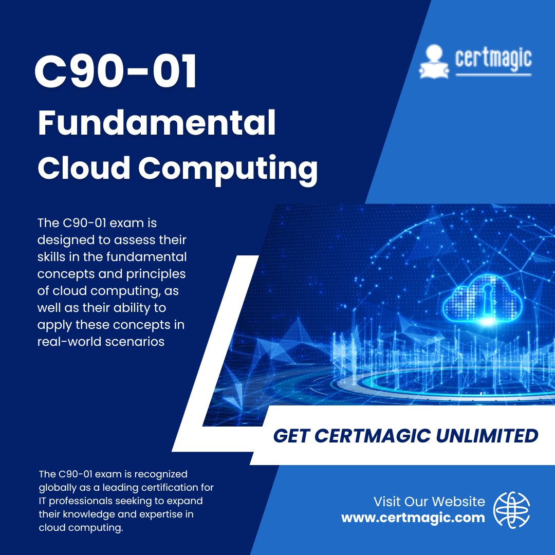 certmagictalks's tweet image. &quot;🚀 Master Cloud Computing Basics &amp;amp; Ace the C90-01 Exam! 🌐 Boost your career with our essential guide.

@Certmagictalks

#CloudComputing #TechCertification #CareerGrowth&quot;