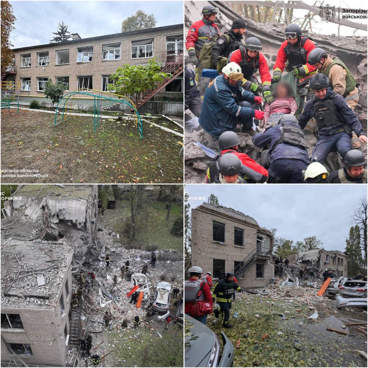 pepel_klaasa's tweet photo. Russians have just bombed a kindergarten in Zaporizhzhia https://t.co/S0S2OvkI2x