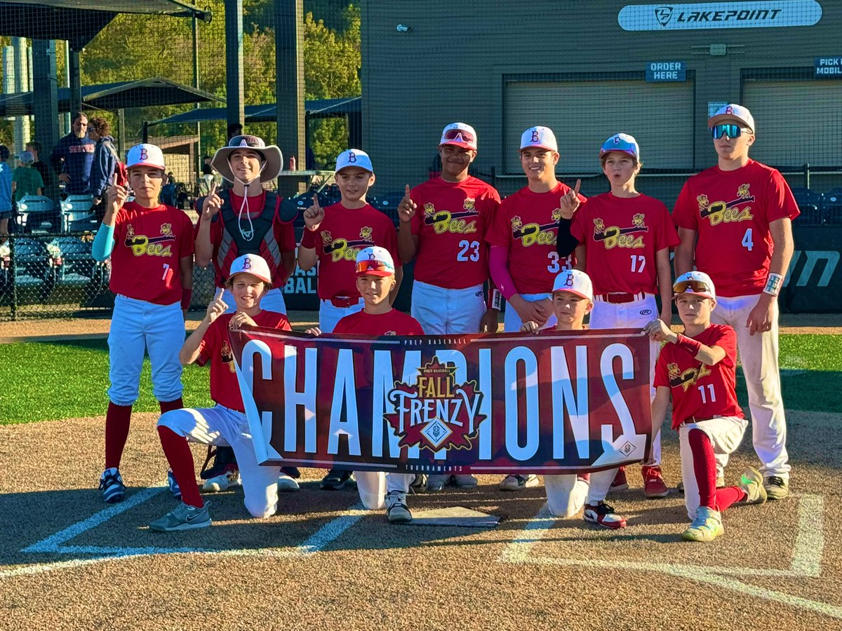 mashbaugh's tweet photo. Great weekend of baseball for Miles and the 13U Brecksville Bees down in Atlanta. @LakePointSports @PBRTournaments Brought home the Championship!!! @miles_ashbaugh https://t.co/euwRao8i3Z