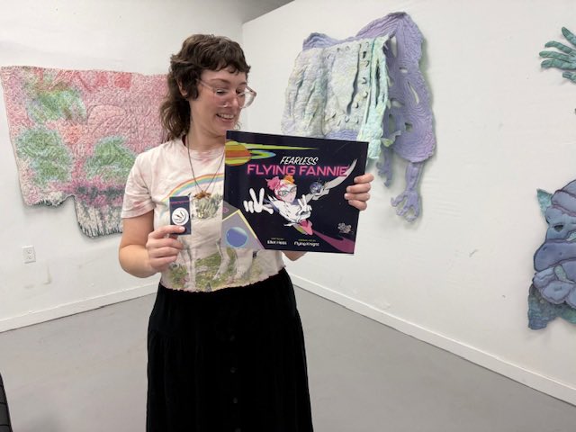 loiswhitman's tweet photo. We did a studio visit with @jenclay  this morning. Being with her is like going to your happy place and forgetting that the rest of the world is a constant toothache. She is a textile artist that brings your soul to a land of total satisfaction. https://t.co/8uRh9vTB79